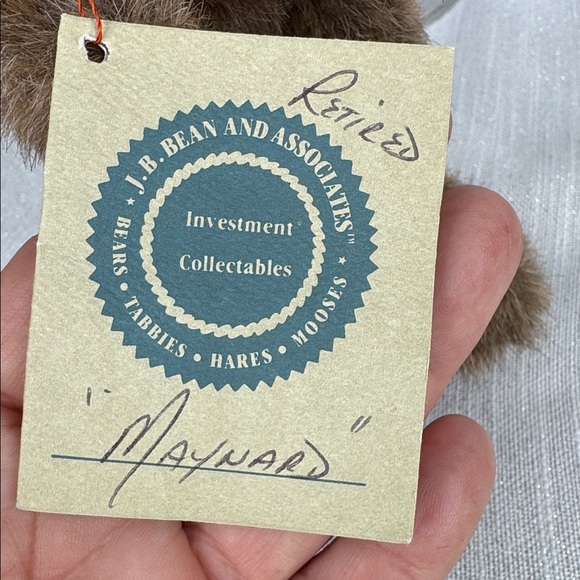 Boyds Bears J B Bean “Maynard” retired with tag 12” - Picture 2 of 11